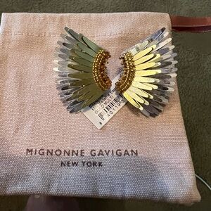 Mignonne Gavigan Gold and Silver Wing Earrings